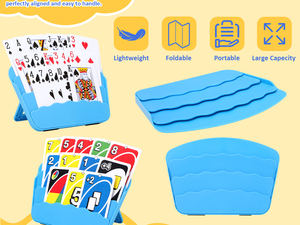 Supporto Pieghevole per <span class=keywords><strong>Carte</strong></span> da <span class=keywords><strong>Gioco</strong></span>, Porta <span class=keywords><strong>Carte</strong></span> Portatile Senza Mani per Anziani, Bambini e Famiglie, Accessori per Giochi di <span class=keywords><strong>Carte</strong></span> - Product Image 3