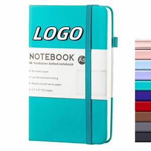 X515-1 Wholesale Custom Portable Hardcover Notebook <b>A5</b> A6 Elastic Strap Journal <b>Diaries</b> PU Leather Printed Brand Logo - Product Image 1