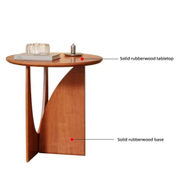 Table basse ronde pliable en bois massif moderne pour salon et chambre à coucher, écologique, livraison rapide