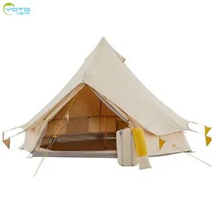 Amazon Caldo Cotone Impermeabile della Tela di Canapa Esterna Glamping Tenda di Campeggio 3-6 Persone