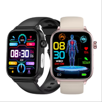 Montre intelligente de sport d'extérieur étanche IP68 pour hommes, tracker de forme physique avec contrôle tactile, système d'exploitation IOS, fonction de réponse aux appels