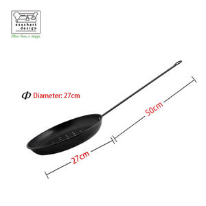 Sartén de Acero al Carbono FF156 Esschert Design, Antiadherente, <span class=keywords><strong>para</strong></span> Cocinar al Aire Libre, con Mango Largo - Product Image 4