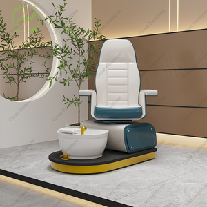 Nouvel arrivage d'équipement de salon de beauté Salon des ongles Bain à remous Chaise de spa pour les pieds Chaise de pédicure électrique inclinable sans tuyau - Product Image 4