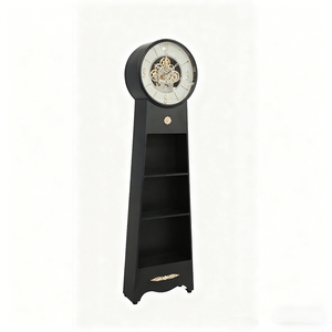 Reloj de Pared de Diseño Creativo Único, Simple, de Metal Negro, con Patrón de Naturaleza Muerta, Redondo, de Cuarzo, para Decoración Moderna de Sala de Estar, Armens - Product Image 1