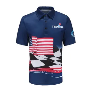 Customized Logo Sublimation Coaches Polo Shirt Custom all Over Sublimation Printing Polo Shirt