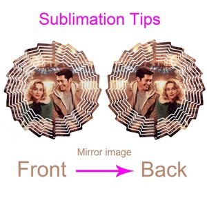 Qualisub 8Inch 10Inch Hình Dạng Khác Nhau Nhôm Gió Chimes Gió Spinner Thăng Hoa Gió Spinners Khoảng Trống Cho Tùy Chỉnh In Ấn - Product Image 3