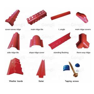 Tejas de Techo Huecas Trapezoidales de PVC Modernas, Resistentes al Calor y al Fuego, Impermeables de <span class=keywords><strong>3</strong></span> Capas, Duraderas, Anti-UV, Accesorios para Techos 5+ - Product Image 5