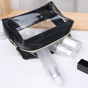 Bolsa de Cosméticos Transparente de Vinilo Impermeable con Cierre, para Viaje, Playa, con Logotipo Personalizado, Bolsa de Aseo de TPU/PVC Transparente - Product Image 2