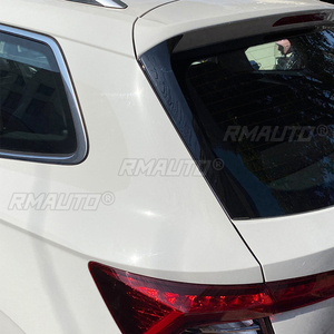 สปอยเลอร์ข้างกระจกหลังรถยนต์สีดำเงา 2 ชิ้น สำหรับ Skoda Karoq 2017-2020 อุปกรณ์ตกแต่งรถยนต์ - Product Image 4