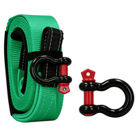 Sangle de fixation robuste pour cargaison, sangle de remorquage, sangle de treuil avec crochet plat