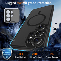Étui de téléphone portable magnétique à chargement sans fil pour Samsung S26 S25 S24 Ultra, antichoc, protection intégrale de l'objectif, vente en gros