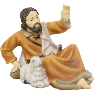 ZICOM Figurines de la Nativité de 11 cm, Berger couché avec une brebis, Figurines et jouets de Noël allemands (9069-K001-29) - Product Image 1