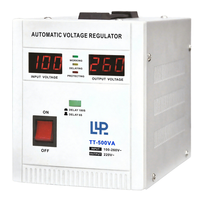 Regulador Automático de Voltaje KEBO AVR TTB 500VA, Relé Monofásico, Estabilizador de CA, Protección Contra Sobretensión y Sobrecorriente, Aluminio
