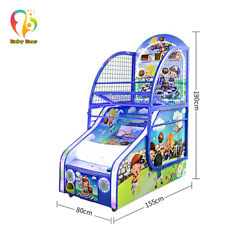 Fun Entertaining Coin-Operated Arcade Basketball Machine with 1 Year Warranty Digital Basketball Machine