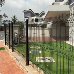 Rejilla de pared para exteriores, valla de panel curvo, 2M, hierro, PVC, madera y Marco galvanizado, <span class=keywords><strong>malla</strong></span> de alambre soldada tejida 3D para jardín y Patio - Product Image 5