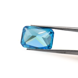 Precio al por mayor hermosa piedra sintética azul CZ Octágono princesa corte aguamarina <span class=keywords><strong>zirconia</strong></span> cúbica piedras preciosas precio por quilate - Product Image 4