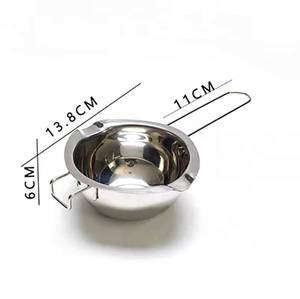 Kit DIY fait maison avec des pots de fusion en acier inoxydable écologiques et non toxiques pour la fabrication de savon, de bougies et de gâteaux - Product Image 3
