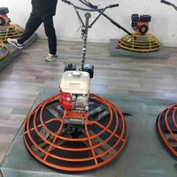 Machine à polir le béton et à lisser le mortier, portative et manuelle, pour le nivellement des routes, avec rayon de braquage court, garantie 1 an