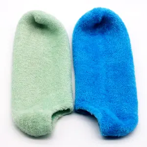 Chaussettes en fil de plumes gel hydratant, huile essentielle végétale, soins des pieds doux, chaussettes en gel hydratant pour enlever la peau des pieds