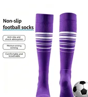 Chaussettes de sport de football respirantes antidérapantes