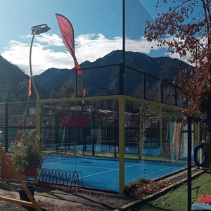 Envío en una semana Venta caliente Cancha de Pádel panorámica Canchas De <span class=keywords><strong>Padel</strong></span> Cancha de tenis de Pádel al aire libre en venta Comprar Cancha de pádel - Product Image 2