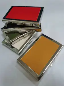 Dompet penghalang Rfid logam mewah harga pabrik Dompet Pintar kustom tempat kartu Id bisnis massal kredit untuk pria