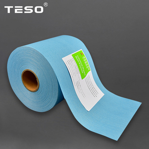 Cho sontara dùng một lần tẩy dầu mỡ wipers spunlace không dệt công nghiệp tự động làm sạch vải creped wipers - Product Image 4