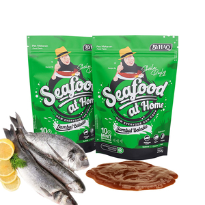 LT Kundenspezifischer Druck Wiederverschließbare Wiederverwendbare Gefrierbeutel mit Reißverschluss Matte Aluminiumfolie Standbeutel-Verpackung für Meeresfrüchte - Product Image 3