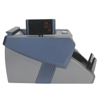 Compteur de billets rechargeable avec batterie, machine à compter l'argent UV/MG/IR, machine à compter les devises