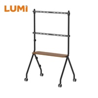 LUMI 2024 Support mobile de sol pour TV Chevalet roulant Support de studio avec support sur roues Chariot TV pour la maison 80 pouces | MP0291-01