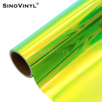 Vinilo Adhesivo Holográfico SINOVINYL, Láser Neo Cromado Arcoíris, para Plotter, Manualidades, Gráficos, Venta al Por Mayor