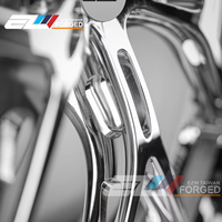 Jantes en alliage d'aluminium concaves forgées monobloc sur mesure, 4 pièces, 15-30 pouces, 5x114.3 5x112 5x108 4x100, finition chrome brossé PVD poli, neuves