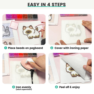 Kit di Perline Fusibili 120 Colori Tutto in Uno <span class=keywords><strong>per</strong></span> Pixel Art, Regalo Ideale <span class=keywords><strong>per</strong></span> Decorazione Stanza - Product Image 5