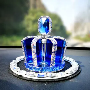 Groothandel Nieuwe Mode Auto Parfum Shiny Hervulbare Kroon Vrouwelijke Auto Parfum Geur Diffuser