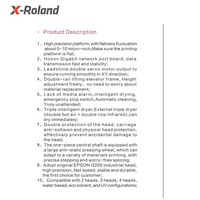 Imprimante X-Roland 1600TX I3200 2 têtes, 3 têtes, 4 têtes/intérieur et extérieur I3200 HEAD pour machine d'impression en rouleau UV, imprimantes à jet d'encre