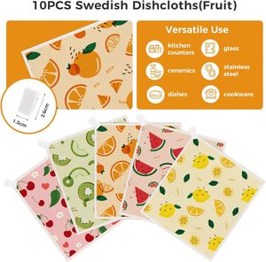 Serviettes absorbantes réutilisables en gros pour la cuisine, chiffons à vaisselle en cellulose - Product Image 4