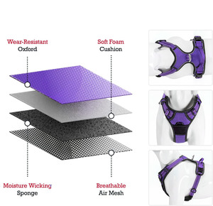 <span class=keywords><strong>Harnais</strong></span> <span class=keywords><strong>anti</strong></span>-<span class=keywords><strong>traction</strong></span> pour <span class=keywords><strong>chien</strong></span> de grande taille, gilet réfléchissant réglable, facile à mettre, <span class=keywords><strong>anti</strong></span>-évasion, pour la promenade en extérieur, <span class=keywords><strong>harnais</strong></span> de levage pour animaux de compagnie, violet - Product Image 3