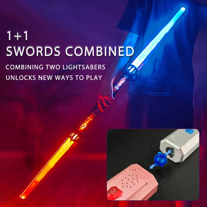 <span class=keywords><strong>Sabre</strong></span> <span class=keywords><strong>laser</strong></span> lumineux 2-en-1 de haute qualité pour enfants, épée extensible avec lumières LED clignotantes, jouets sabres <span class=keywords><strong>laser</strong></span> - Product Image 3