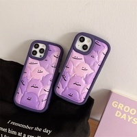 WOWCASE New Trendy Mignon Puffer Téléphone Cas Personnalisé Mignon Mobile Couverture TPU Doudoune Puffer Téléphone Cas Pour Iphone 12 13 14 Pro ma