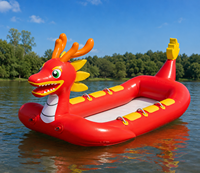 Bateau gonflable dinosaure SHUN YUAN, bateau flottant dragon pour jeux d'équipe, radeau personnalisé en PVC