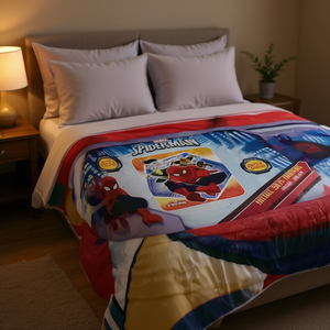 Housse de couette Marvel Spider-Man, taille matrimoniale, polyester, super douce, literie pour la maison, toutes saisons - Product Image 2