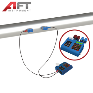 Medidor de flujo ultrasónico portátil líquido químico de combustible diésel de aceite lubricante <span class=keywords><strong>Digital</strong></span> barato con tarjeta SD - Product Image 2
