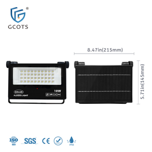 Lámpara Solar LED de Pared para Jardín, Exterior, Impermeable IP65, de Aluminio, con Función de Atenuación, Color Negro, Marca GCOTS - Product Image 3