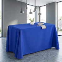 Nappe rectangulaire unie 120x180cm prête à être expédiée en gros pour réunions, conférences, mariages et banquets