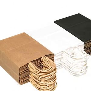 Bolsa de Papel Kraft Marrón Ecológica Personalizada con Logotipo, para Compras, al por Mayor, con su Propio Logotipo - Product Image 4