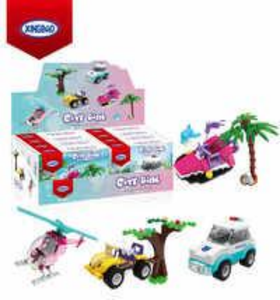 Juego de Bloques de Construcción del Banco Kingpao, Tema de Transporte, Juguete de Construcción para Niños de 5 a 7 Años, Unisex, Plástico ABS - Product Image 1