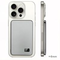 Banque d'alimentation magnétique ultra-fine 30000 Qi2.2 en aluminium Hepu 5000 mAh