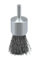Brosse métallique en acier au carbone de 3/4 pouce / 19 mm avec tige hexagonale de 1/4 pour le décapage de la rouille et le nettoyage en profondeur, Fournisseur importateur