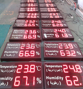 Waterproof Outdoor LED <b>Clock</b> and Temperature Display Sign <b>Digital</b> Time Date With Temperature Indication for Indoor Outdoor Use - Product Image 4