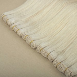 <span class=keywords><strong>Capelli</strong></span> Cinesi Remy <span class=keywords><strong>Bianchi</strong></span>, Lisci e Setosi, con Cuticole Allineate, a Trama Singola, di Colore Bianco - Product Image 1